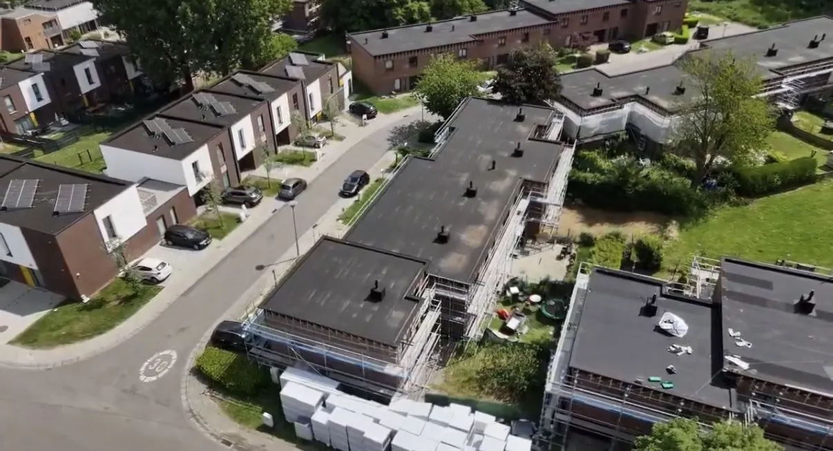 Dakproject in Binche