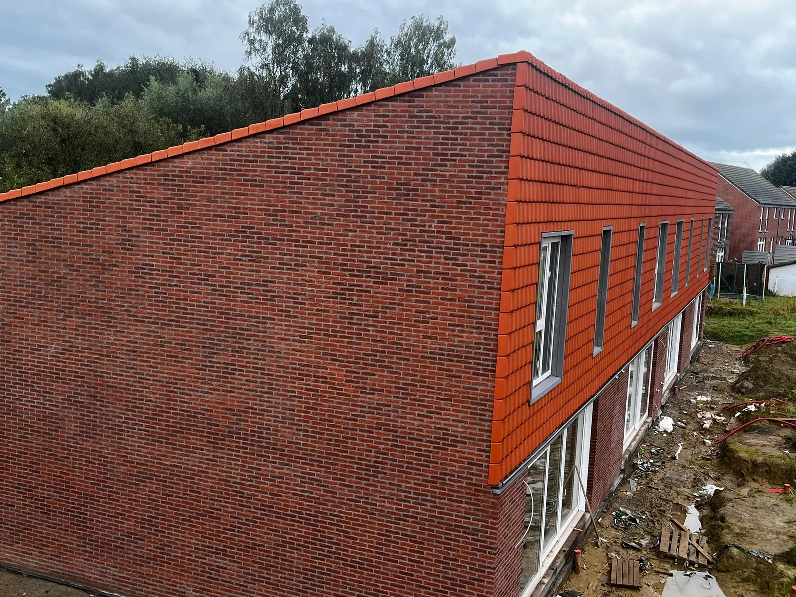 Dakproject in Courcelles